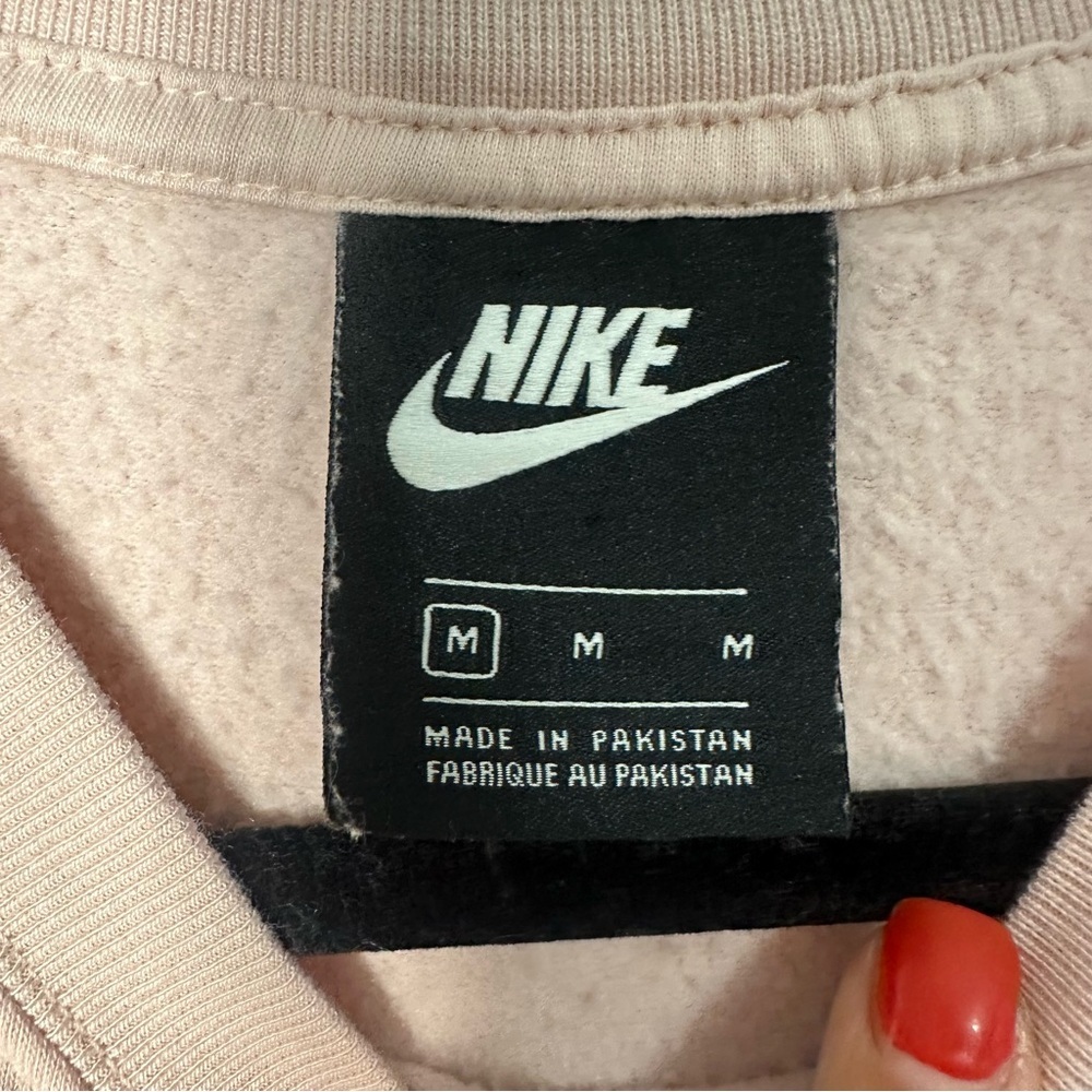 Nike Women's Light Pink Crew Neck Sweater - Picture 3 of 3